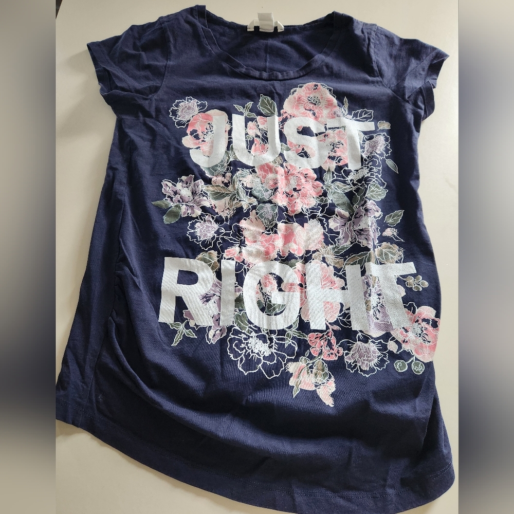 Womens Maternity Navy Tee Shirt